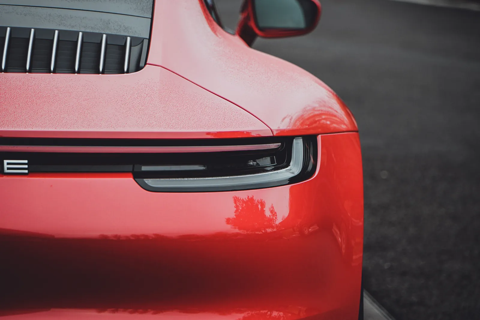 Porsche 911 on return