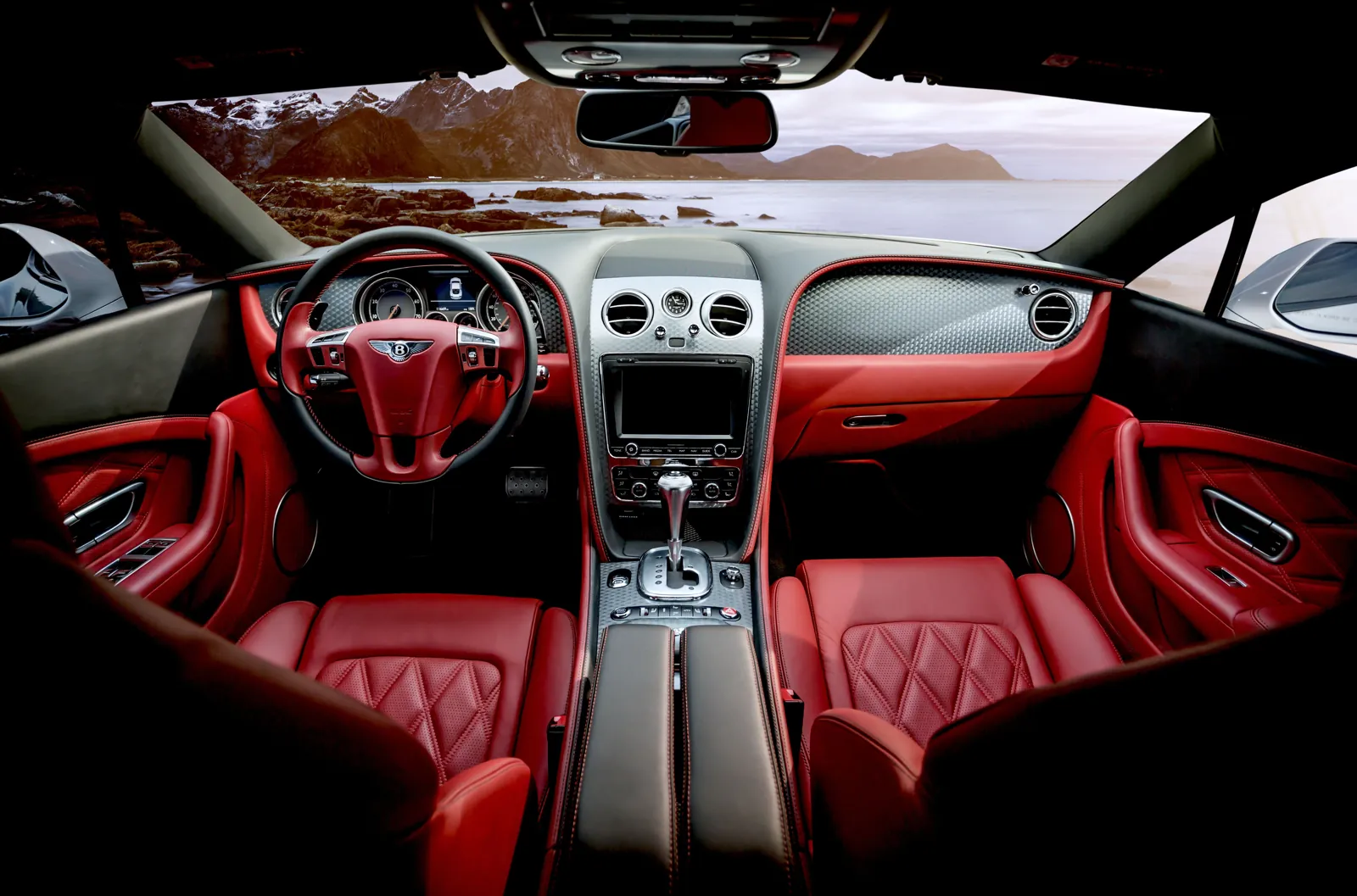 Bentley Continental GTC being prepared